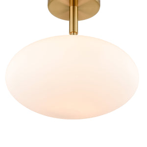 Brushed Brass/White