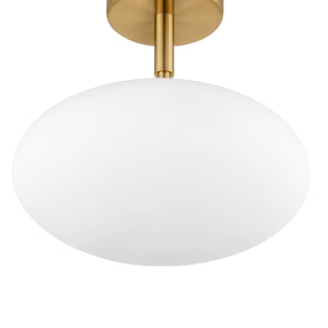 Brushed Brass/White