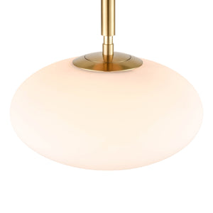 Brushed Brass/White