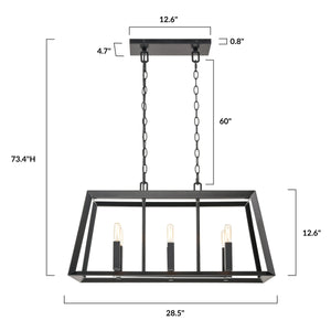 Black, dimensions