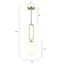Load image into Gallery viewer, Brass/White, dimensions
