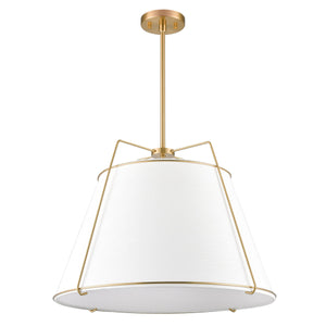 Antique Brass/White