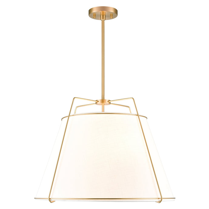 Antique Brass/White
