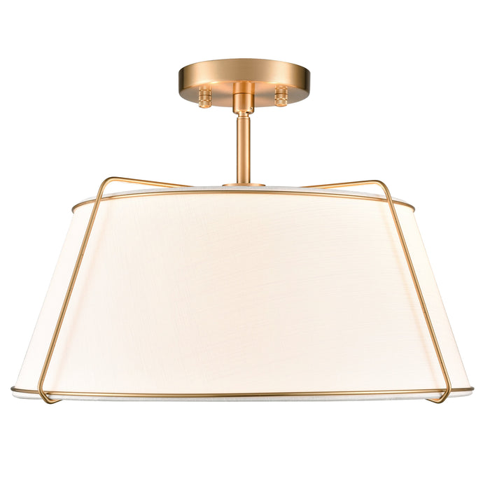 Antique Brass/White