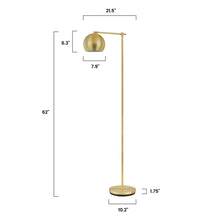 Load image into Gallery viewer, Brushed Brass, dimensions
