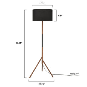 Walnut/Black, dimensions