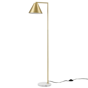 Brushed Brass/White