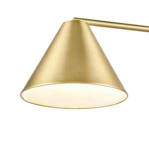 Brushed Brass/White