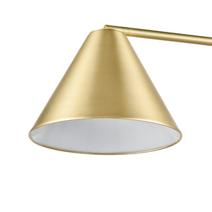 Brushed Brass/White