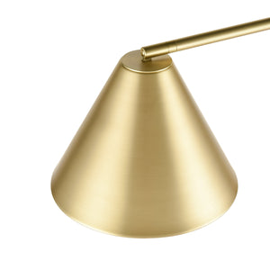 Brushed Brass/White