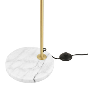 Brushed Brass/White