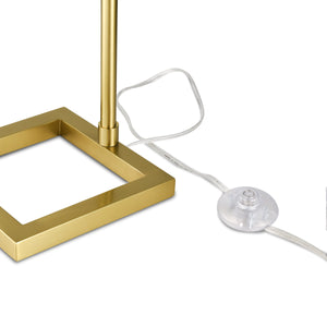 Brushed Brass/White