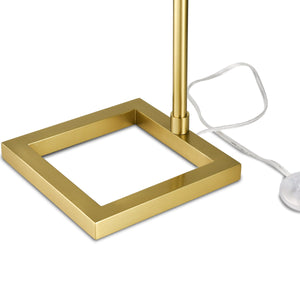 Brushed Brass/White