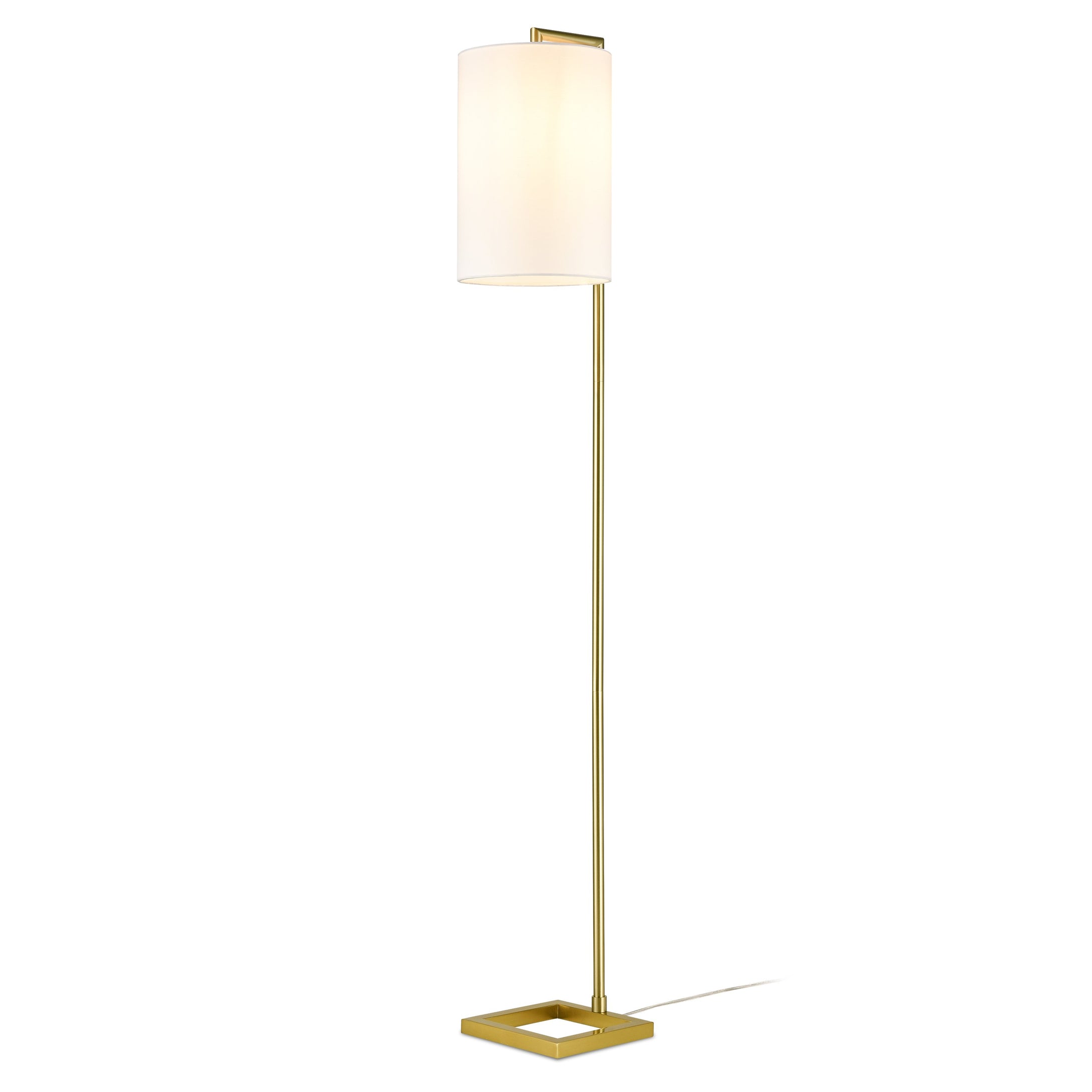 Brushed Brass/White