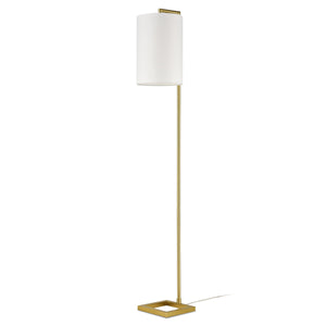 Brushed Brass/White