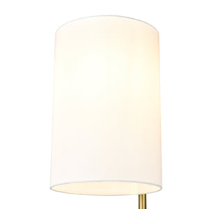 Brushed Brass/White