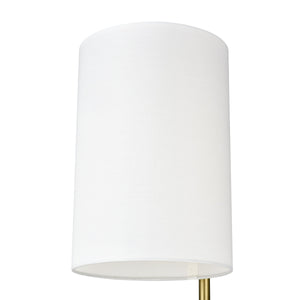 Brushed Brass/White