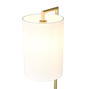 Brushed Brass/White