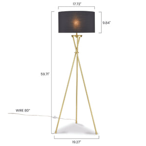 Brass/Black, dimensions