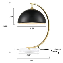 Load image into Gallery viewer, Brushed Brass/Black, dimensions
