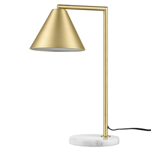 Brushed Brass/White