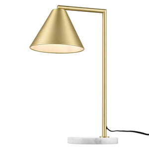 Brushed Brass/White