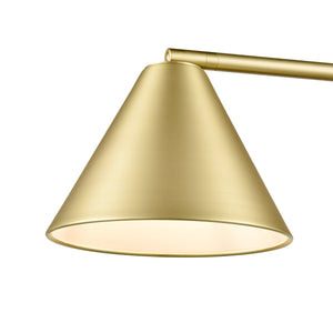 Brushed Brass/White