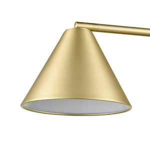 Brushed Brass/White