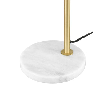 Brushed Brass/White