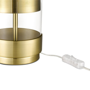 Brushed Brass/White