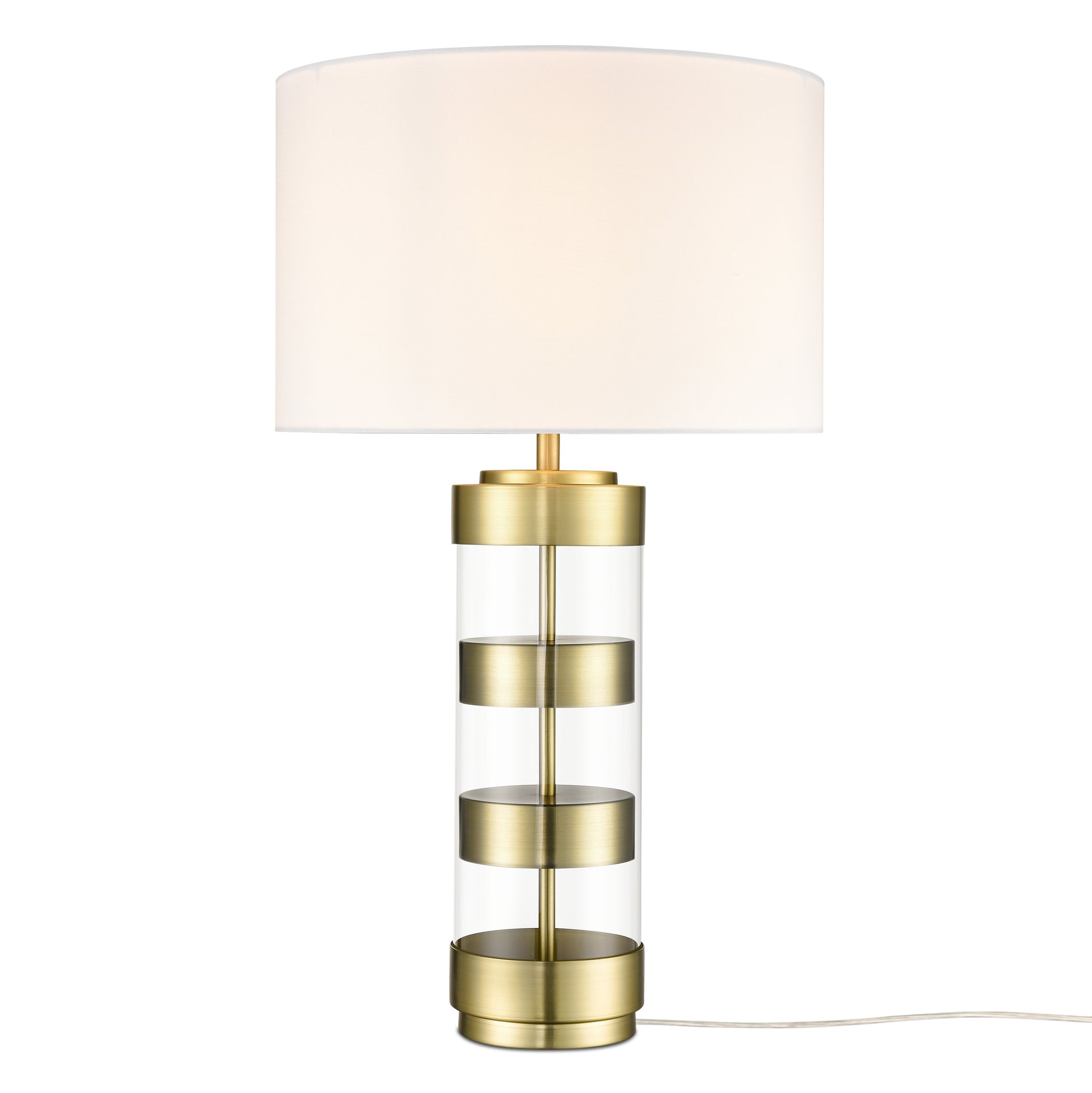 Brushed Brass/White