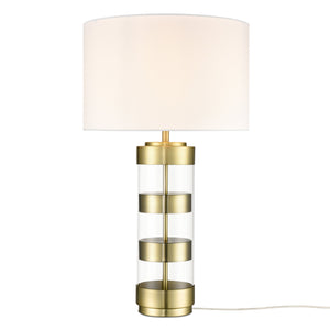 Brushed Brass/White