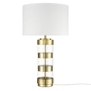 Brushed Brass/White