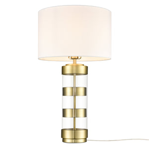 Brushed Brass/White
