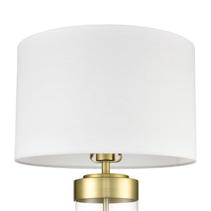 Brushed Brass/White