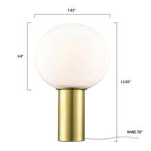 Load image into Gallery viewer, Brushed Brass/Ovate, dimensions
