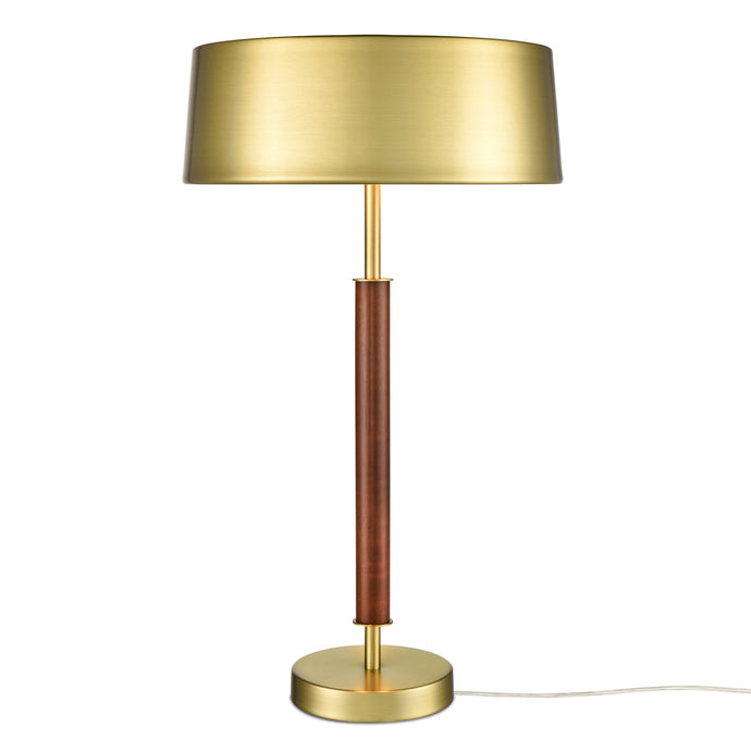 Brushed Brass/Walnut
