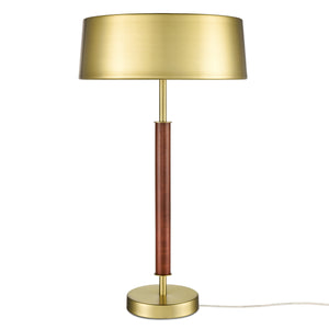 Brushed Brass/Walnut