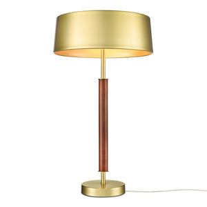 Brushed Brass/Walnut