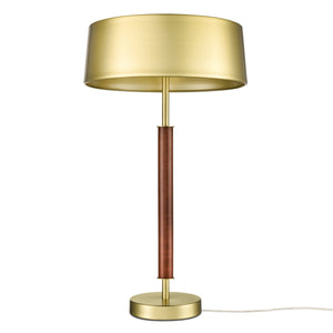 Brushed Brass/Walnut