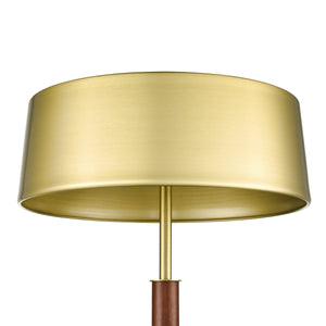 Brushed Brass/Walnut