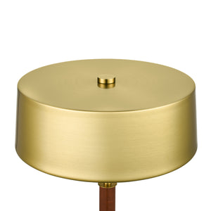 Brushed Brass/Walnut