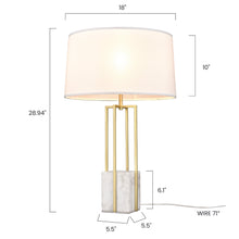 Load image into Gallery viewer, Brass/White, dimensions
