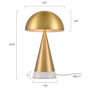 Brass/White, dimensions