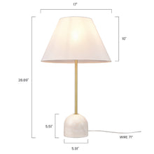Load image into Gallery viewer, Brass/White, dimensions
