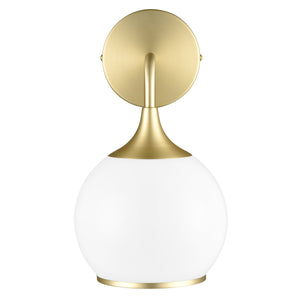 Brushed Brass/White