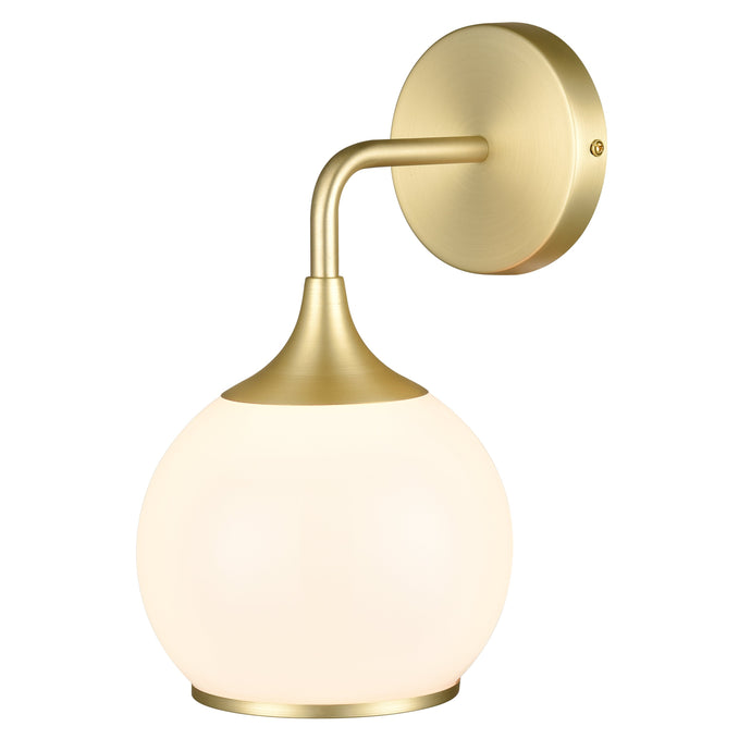 Brushed Brass/White