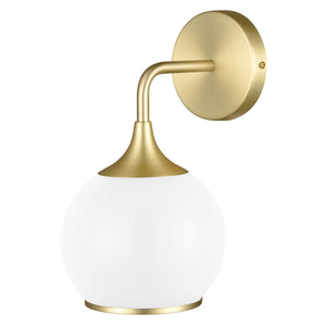 Brushed Brass/White