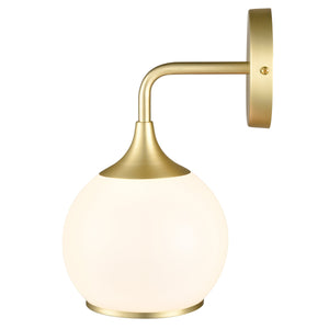 Brushed Brass/White