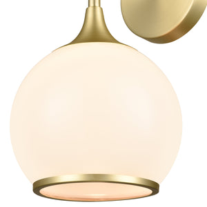 Brushed Brass/White
